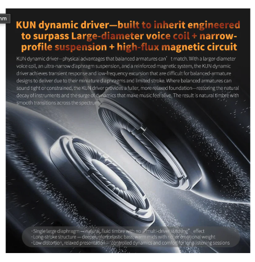 GK Streak Dynamic + Micro Planar Driver IEM With Mic